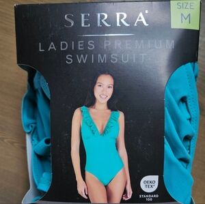 New in box ALDI Sierra women's aqua premium swimsuit
